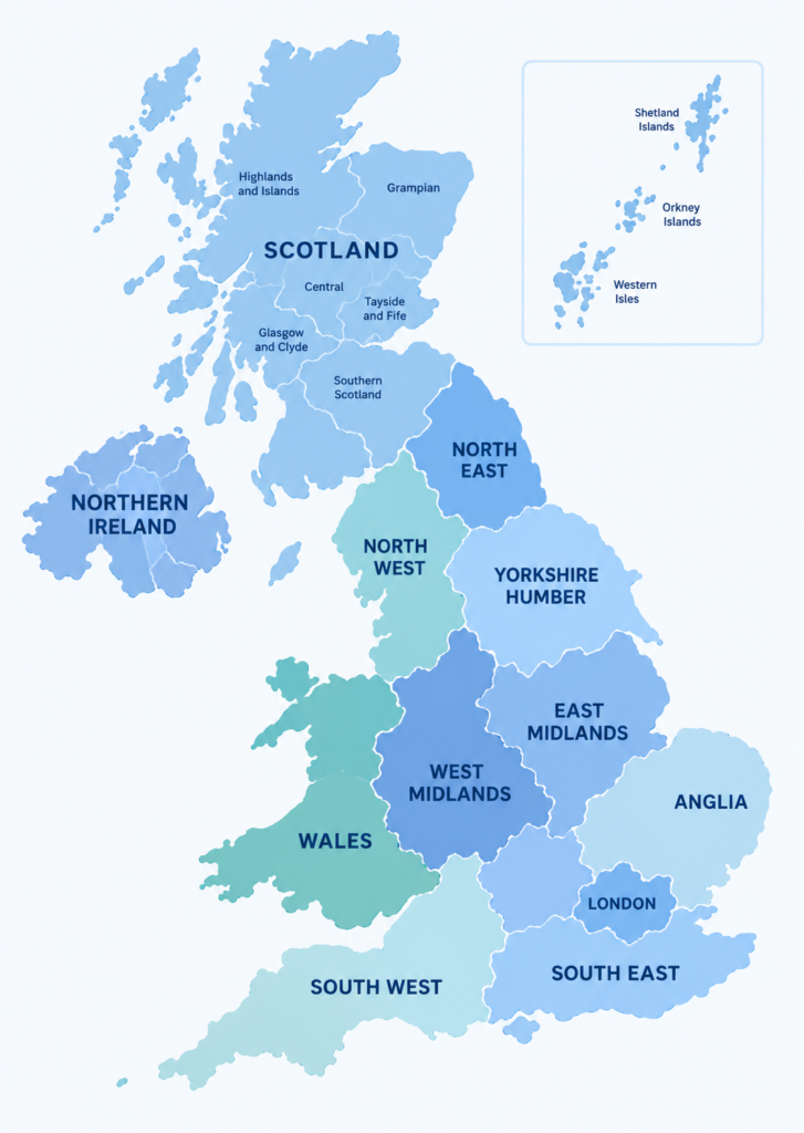 We are able to offer sessions in the following counties in England